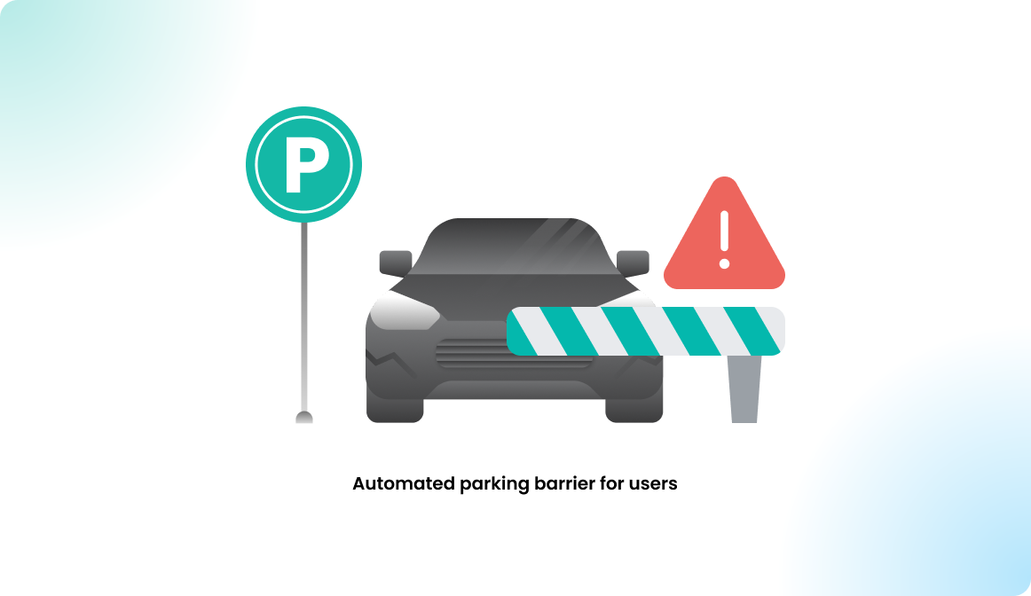 Automated parking barrier for users (.)